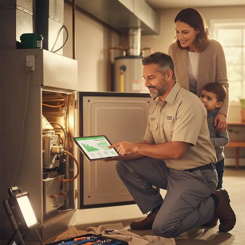HVAC preventive maintenance tune-up — The Colony TX service area.